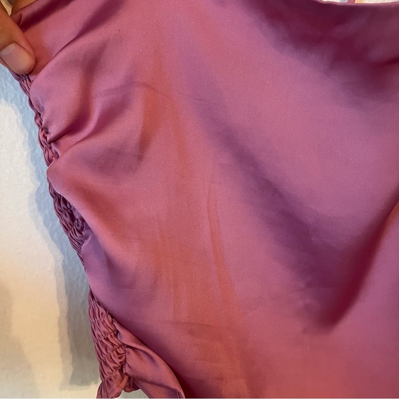 Urban Outfitters Pink Satin Crop Top - Picture 5 of 7